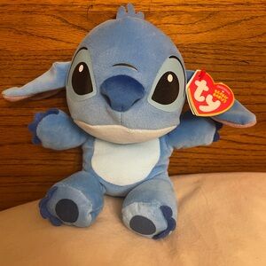 Ty Blue Stitch Plush Beanie Buddy